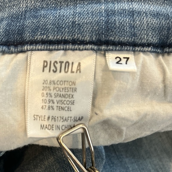 Pistola Ankle Skinny Distressed Jeans Medium Wash Size 27 - Picture 7 of 10